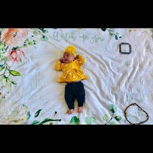 Baby milestone blanket